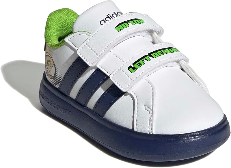 Unisex - Bimbi 0-24 Pixar Toy Story Grand Court 3.0 Bubble Infants Shoes, Ftwr White/Dark Blue/off White, 25 EU