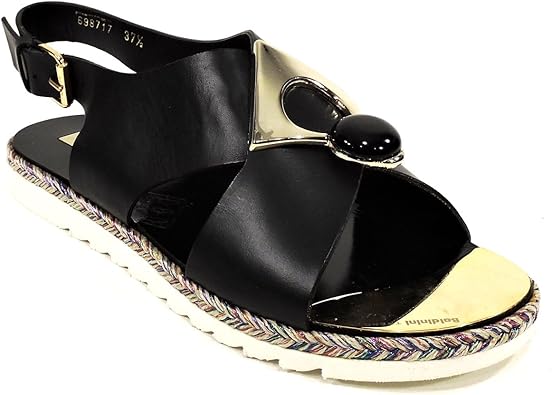 amazon women's black flat sandals