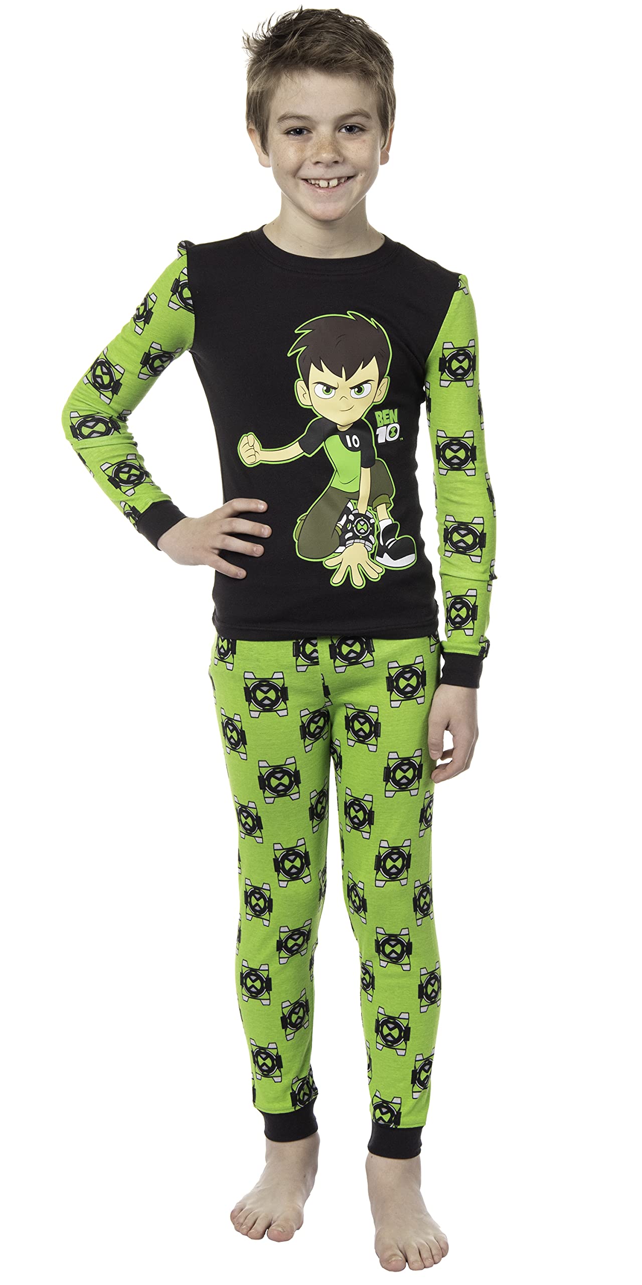 Pajama Pants Pijama Ben 10 Ben 10 Printed Round Neck T-shirt And