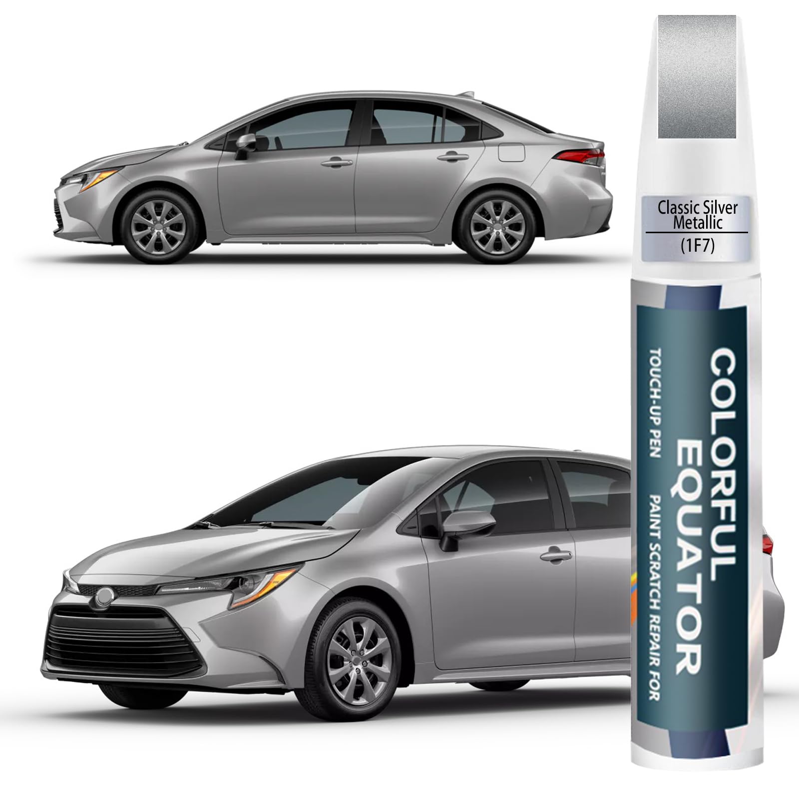 1F7 Classic Silver Metallic Touch Up Paint for