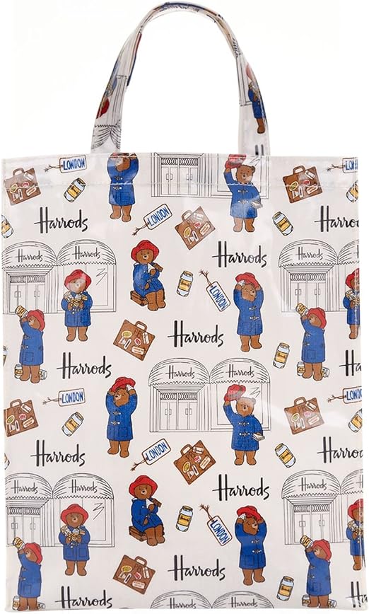 Amazon （ハロッズ) Harrods 正規品トートバッグ, Mサイズ, パディントンベアー, Harrods Paddington