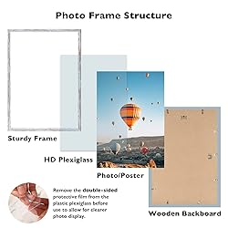 JCJMY 16x24 Picture Frame Rustic White for Poster