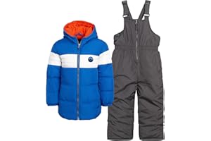 iXtreme Boys' Snowsuit - 2 Piece Heavyweight Insulated Ski Jacket and Snow Bib (12M-7)