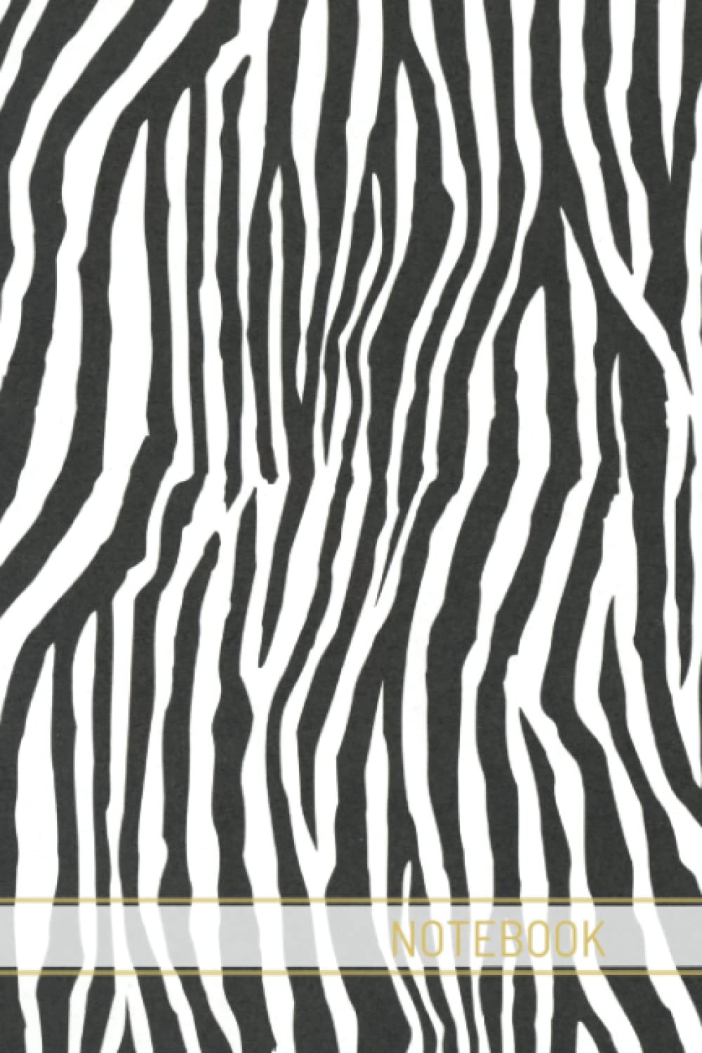 Animal Print Notebook / Journal - Zebra Print: 108 Page, College Ruled, White Paper, 6" x 9"