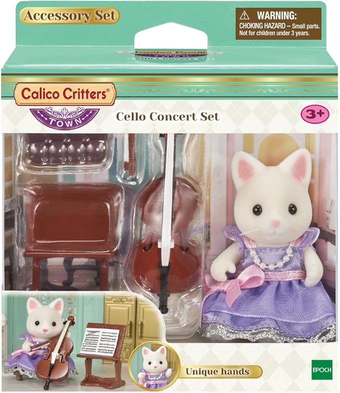 calico critters grand piano concert set