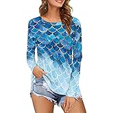 Eheartsgir Women's Long Sleeve T-Shirt Workout Quick Dry Loose Tops Plus Size Outdoor Casual Sweatshirt