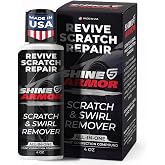 SHINE ARMOR Car Scratch Remover 4oz - Advanced Car Paint Scratch Repair &amp; Restorer, Revives Faded Paint, Scratch Remover for Vehicles, Corrects Surface Marks &amp; Leaves Streak-Free Gloss