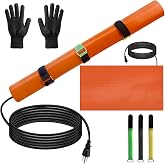 PVC Heating Blanket for Conduit Bending, 1/2"-1-1/2" PVC Pipe Bender 120V | 3 Minute Heating, Easy Bending, Silicone Material, Overheat Protection, PVC Conduit Tool, Pipe Heater, 120V/200W Heating