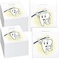 Aliceset 300 Pcs Tooth Merchandise Bags with Handles Plastic Dental Bags for Patients Dental Gifts Bulk for Dentist Office Goodie Packaging Appreciation Gifts Retail Party Favor, 8.27x9.45in (Cute)