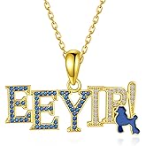 Lieditia Sigma Gamma Rho Paraphernalia 925 Sterling Silver SGRho Sorority Society Symbol Poodle Pendant Necklace SGRho Jewelry Sorority Gifts for Women