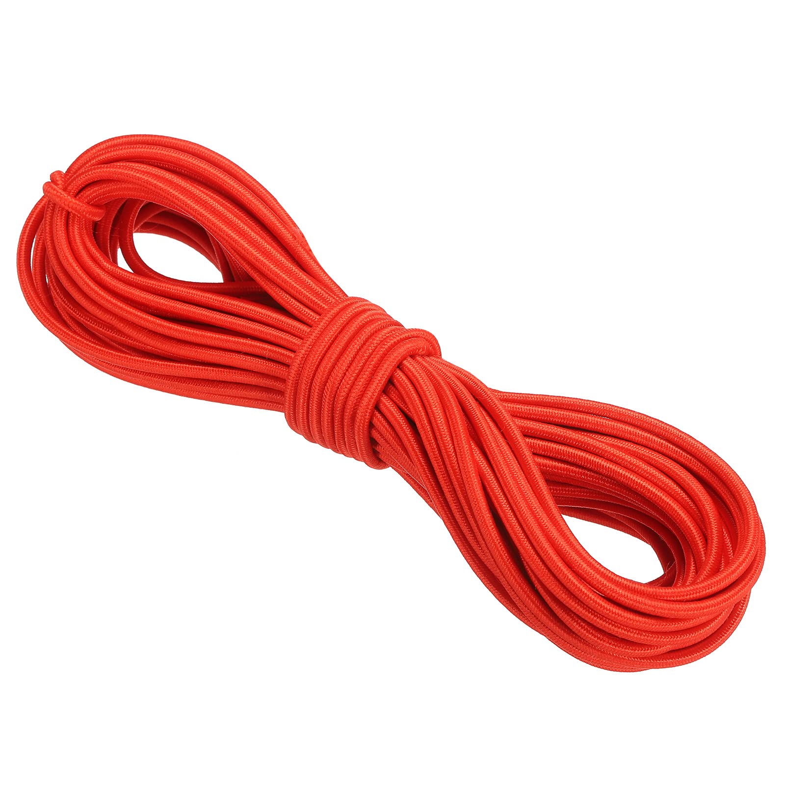 PATIKIL Bungee Cord Elastic Cord Heavy Stretch String Rope 3mm 11 Yards(10m) Red for Crafting DIY Sewing Hook Straps Camping Tie Down Strap