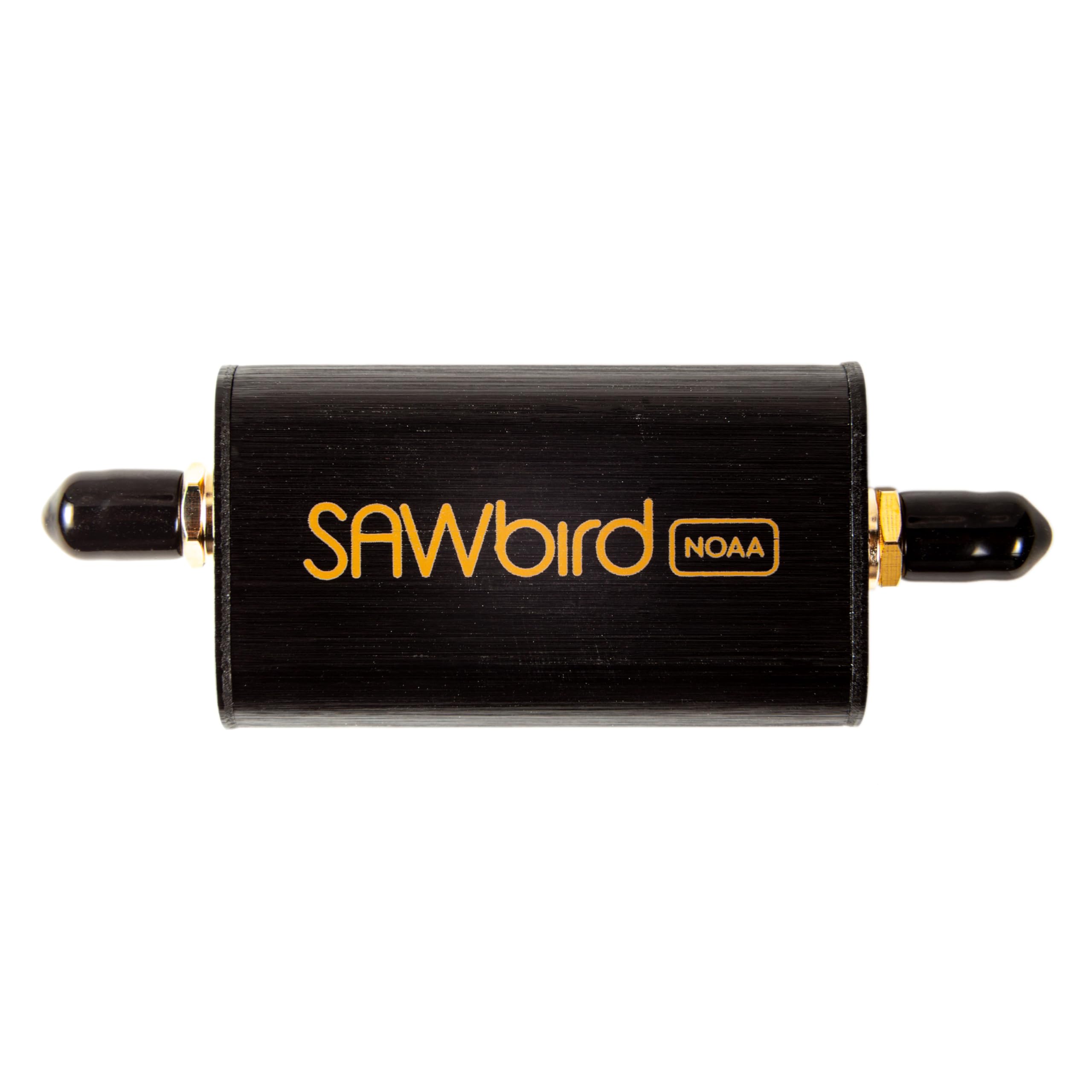 Nooelec SAWbird NOAA - Premium LNA and Saw Filter for Weather Satellite Applications. Ultra-Low Noise Amplifier Module to Capture NOAA (APT) & Meteor M2 Images. 137MHz Center Frequency, 20dB Gain