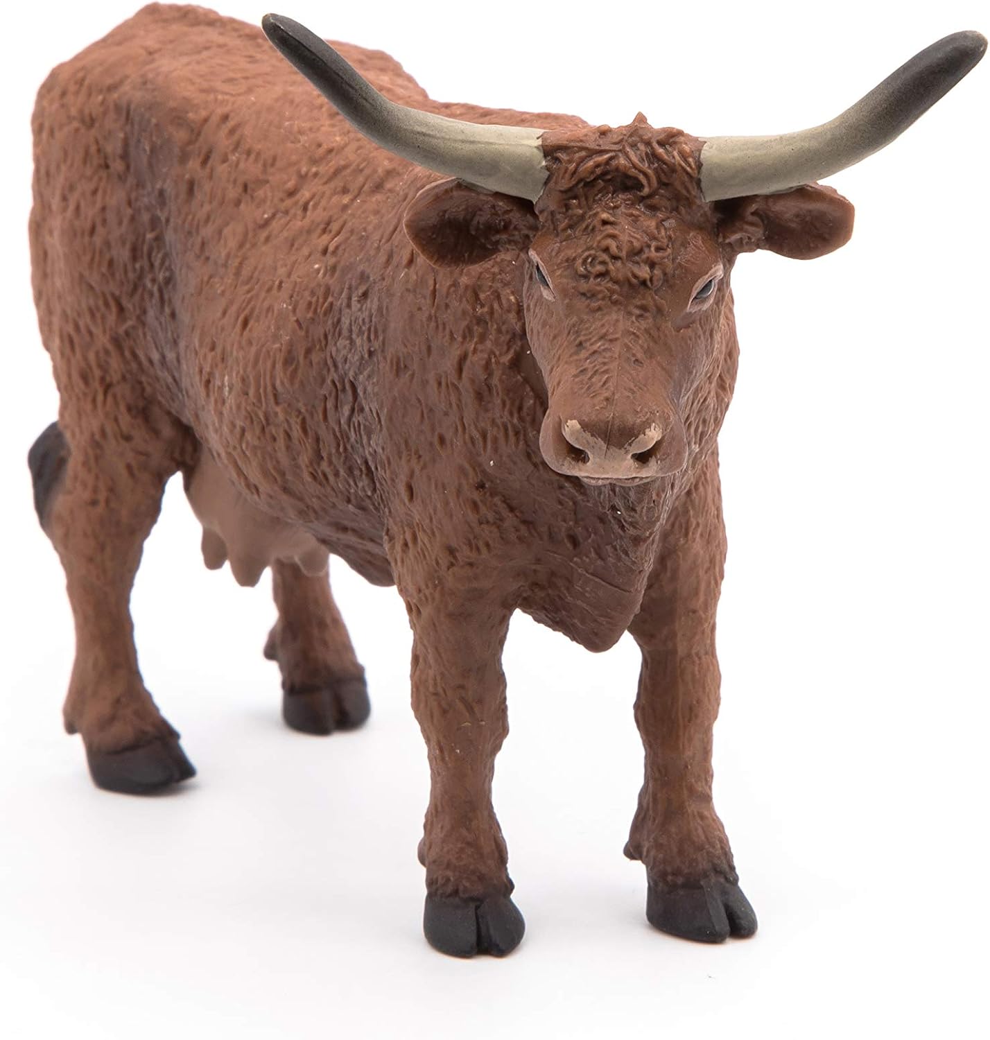 Papo, Realistic Salers Cow Figure, Ages 3+, Farm Life Collection, Educational Play Agricultural World