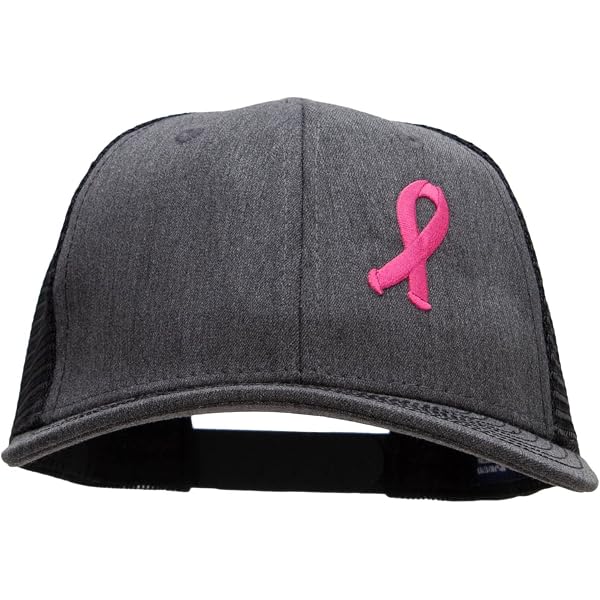 Richardson Trucker Hat Breast Cancer Pink Ribbon Embroidery  display picture 2