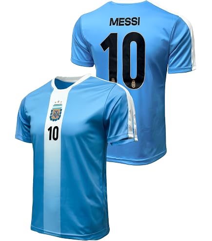 Amazon.com : Licensed Lionel Messi #10 Argentina Soccer Shirt