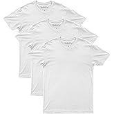 TREDECIM Men's 100% Organic Cotton Fine Jersey Soft Lightweight Short Sleeve Crew Neck T-Shirts Pack of 3
