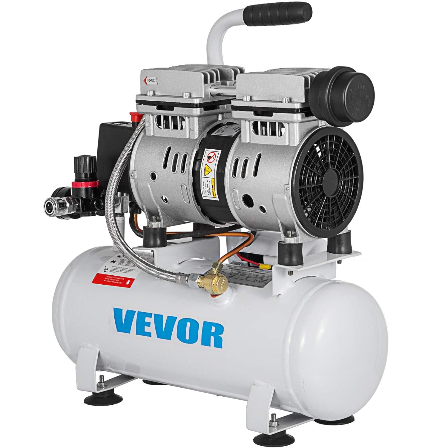 VEVOR Air Compressor 2 Gallon Ultra Quiet Oilfree Air Compressor 9L