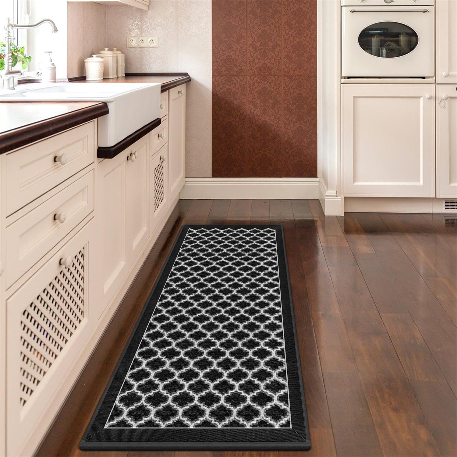 GOYLSER Washable Kitchen Rugs Non Slip - Rubber Kitchen Floor Mats ...