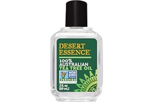 Desert Essence 100% Australian Tea Tree Oil Therapeutic Grade Essential Oil - Skin Cleansing, Clarifying, Soothing - Refreshing Air - Skin Care, Hair Care, Powerful Green Clean - Vegan, Non-GMO - 2oz