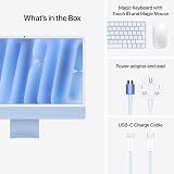 Apple iMac 24-inch All-in-One with M4 chip 10-core CPU GPU 16GB 256GB Blue view 6