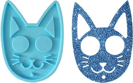 Amazon Com Tino Kino Self Defense Cat Resin Mold Keychain Pendants Epoxy Jewelry Casting Mold Polymer Clay Resin Baking Mould For Diy Diy Crafts Making