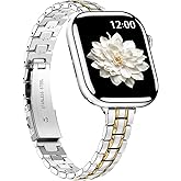 BAITEYOU Narrow Metal Band Compatible with Apple Watch Bands 38mm 40mm 41mm 42mm 44mm 45mm 46mm 49mm (Series 11 10 9 8 7 6 5 4 3 2 1 SE Ultra), Dressy Thin Stainless Steel iWatch Bands for Women