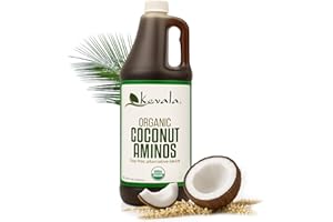 Kevala Organic Coconut Aminos Soy-Free Seasoning from Coconut Nectar & Blossom Sap | Gluten-Free, Kosher, Vegan, USDA Organic, Non-GMO | Soy Sauce Alternative | 35 Fl Oz / 1035 ml