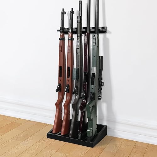 ikkle Gun Rack for Wall, Rifle Racks, Heavy Duty Indoor Gun Rack ...