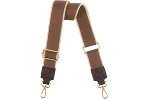 Muteffcase Purse Strap Wide Replacement Crossbody Bag Straps Canvas Handbag Shoulder Strap, Adjustable Woven Tote Belt