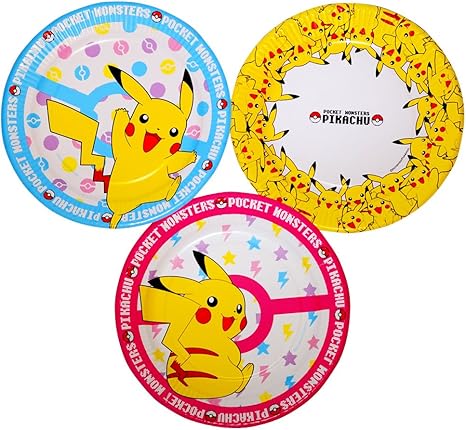 Amazon Co Jp ポケモン ペーパープレート ピカチュウ 18cm 3柄込み 10枚入 日本製 P1810pmp ホーム キッチン