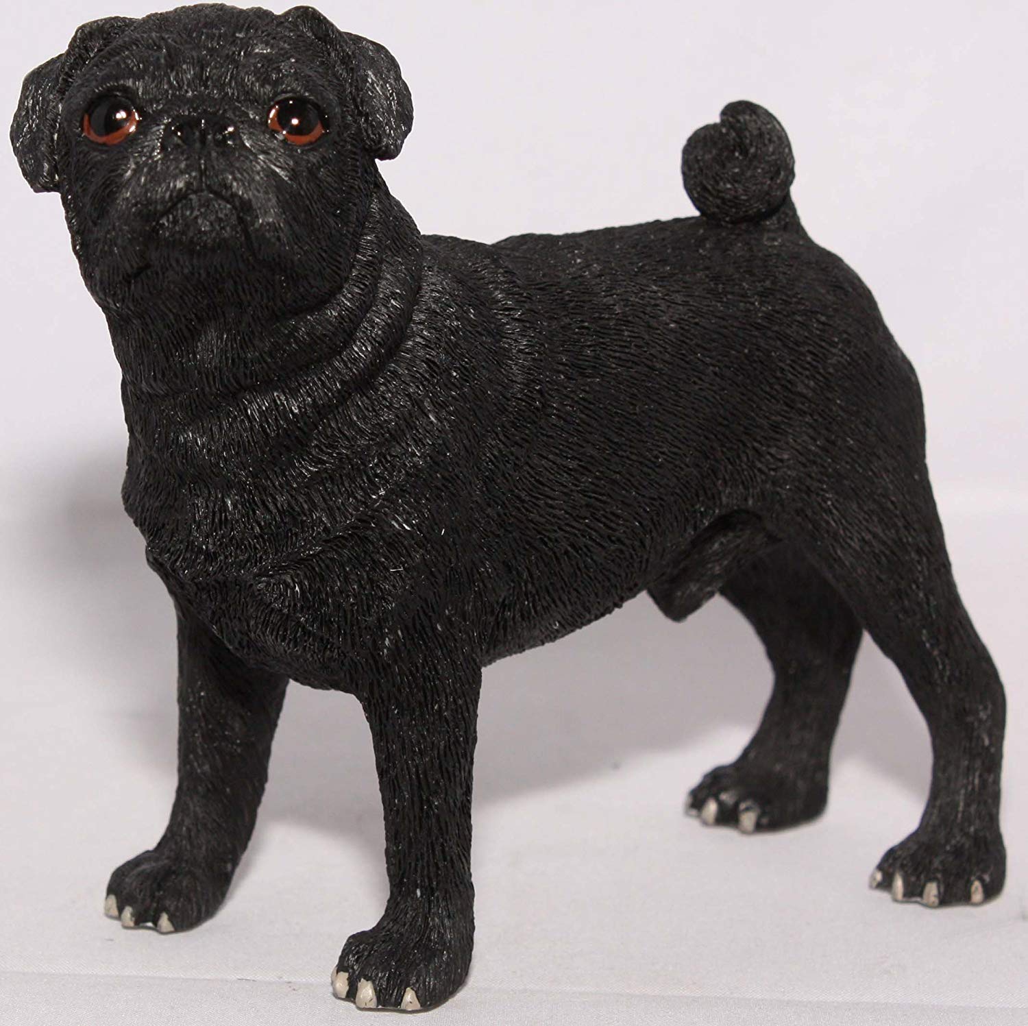 Black Pug Ornament Dog Figurine