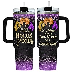 34HD Boo Ghost Tumbler with Handle & Straw, 40oz