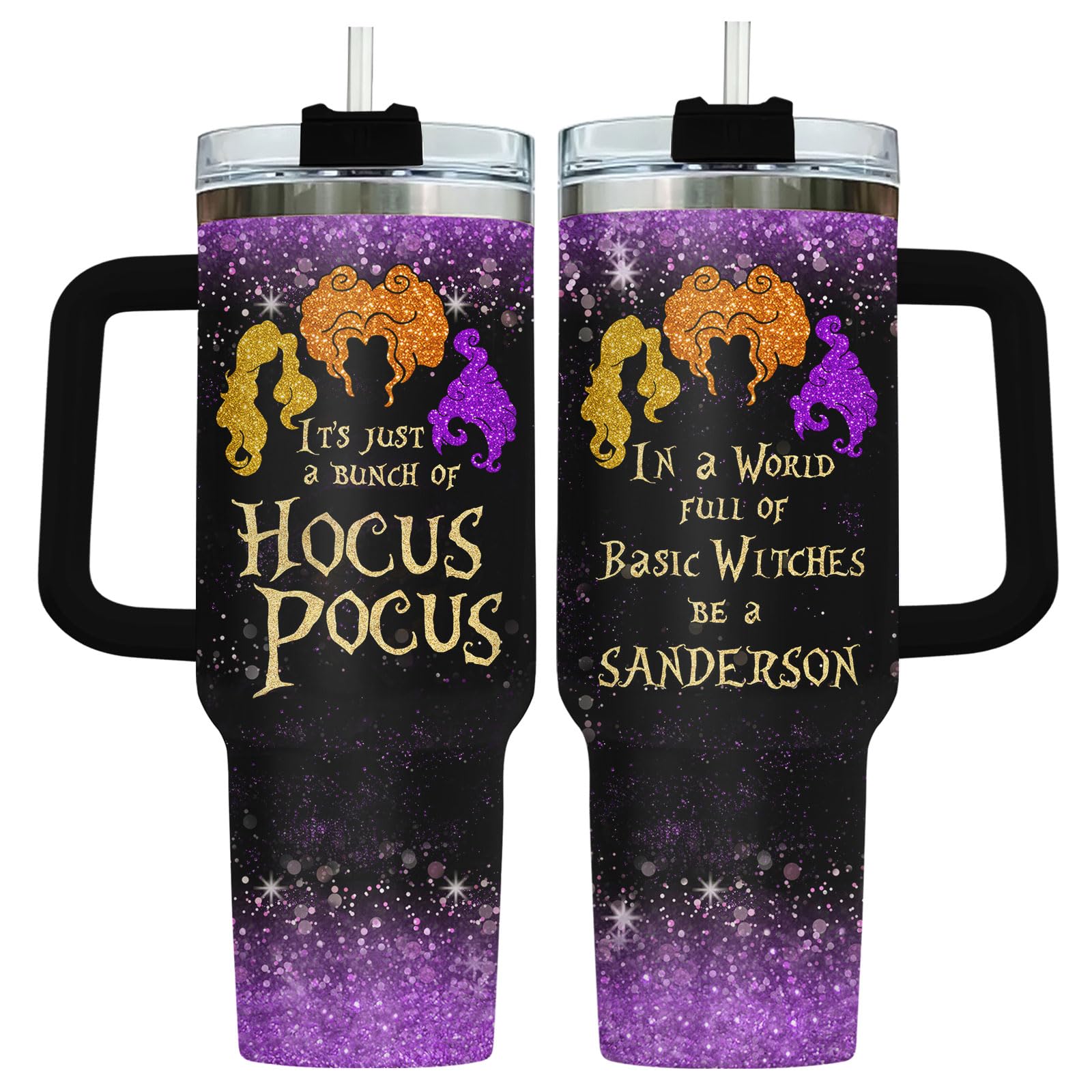34HD Boo Ghost Tumbler with Handle & Straw, 40oz