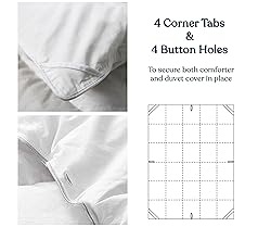 Delara Organic Cotton King Duvet Insert – White