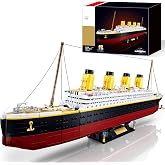 Model Set, Ship Brick Set, Gift for Adults and Kids 6+, with 2 Major Minifigures, Compatible with Lego Sets, STEM Big Shape Brick Set, Ideal for Fans' Collection, 2401 PCS