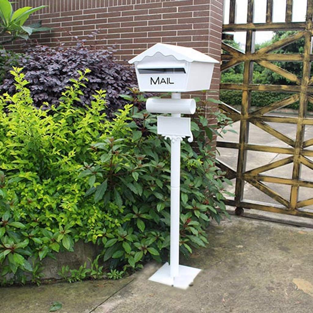 Panyfdd Boîte aux lettres décorative en fonte d