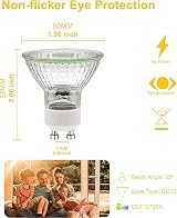 Simusi GU10 Halogen Bulbs 35W 6 Pack 230V Dimmable Warm White 2700K view 2