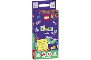 AMEET Lego Recreate Activity Cards – Tech | Build & Play Game with 30+ Activity Cards & 25 Lego Elements | Ages 6+