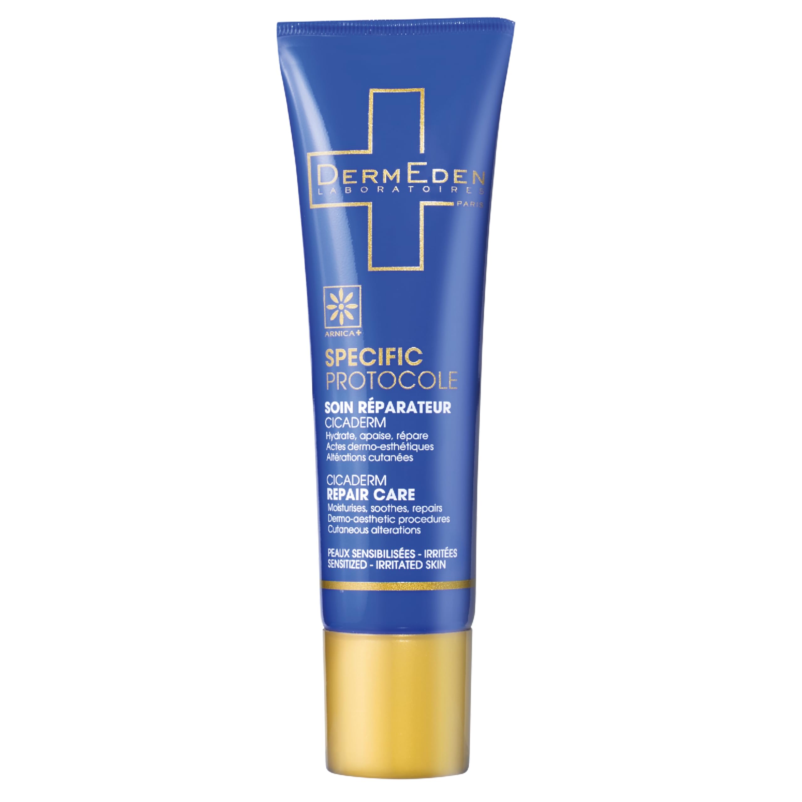DermEden - Cicaderm Repairing Care 30 ml - Alcohol and fragrance free - Repairs damaged and injured skin - Soothes, regenerates and promotes healing - Made in France by our laboratories
