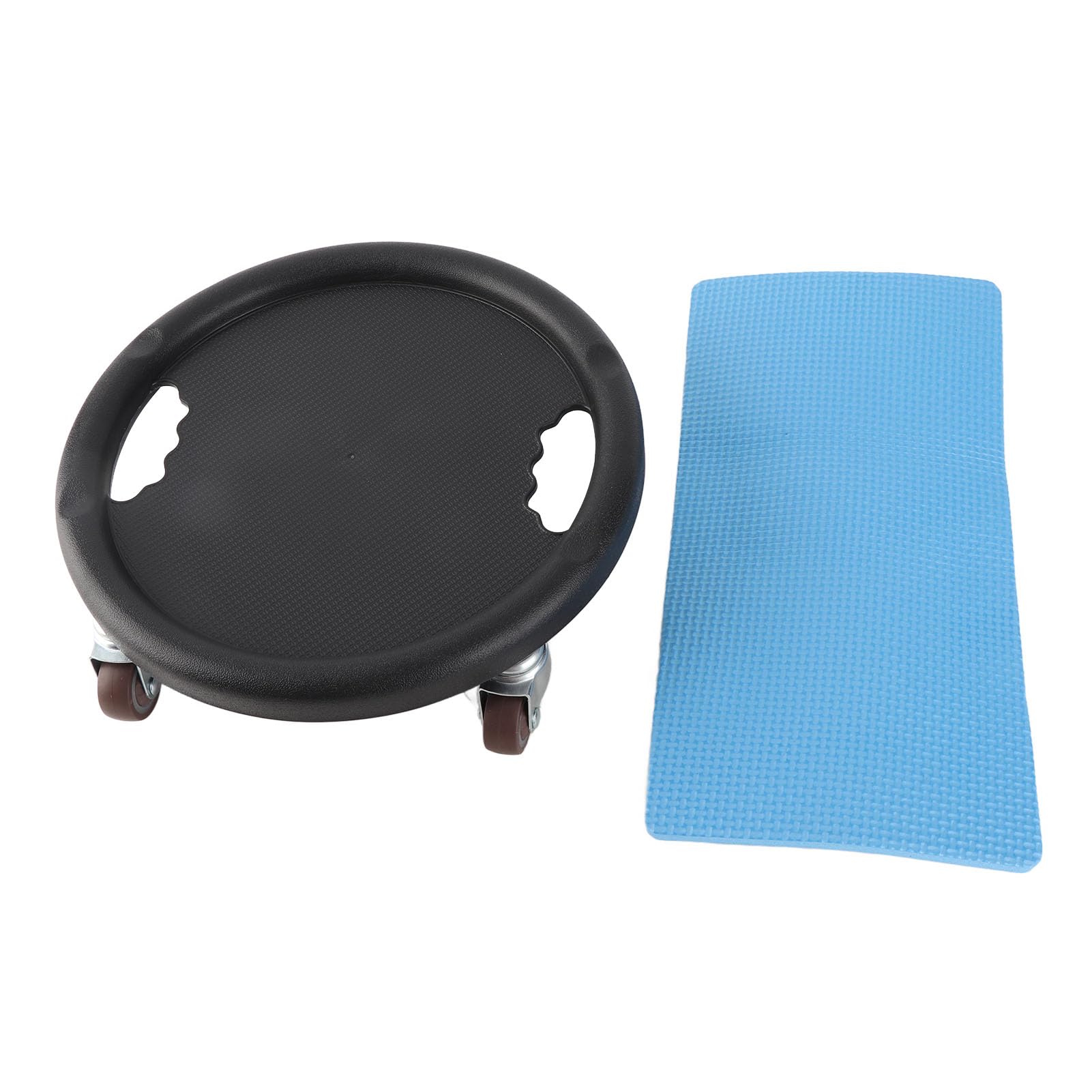Sliding Disc, Core Slider Low Noise 4 Rollers for Gym (Black)