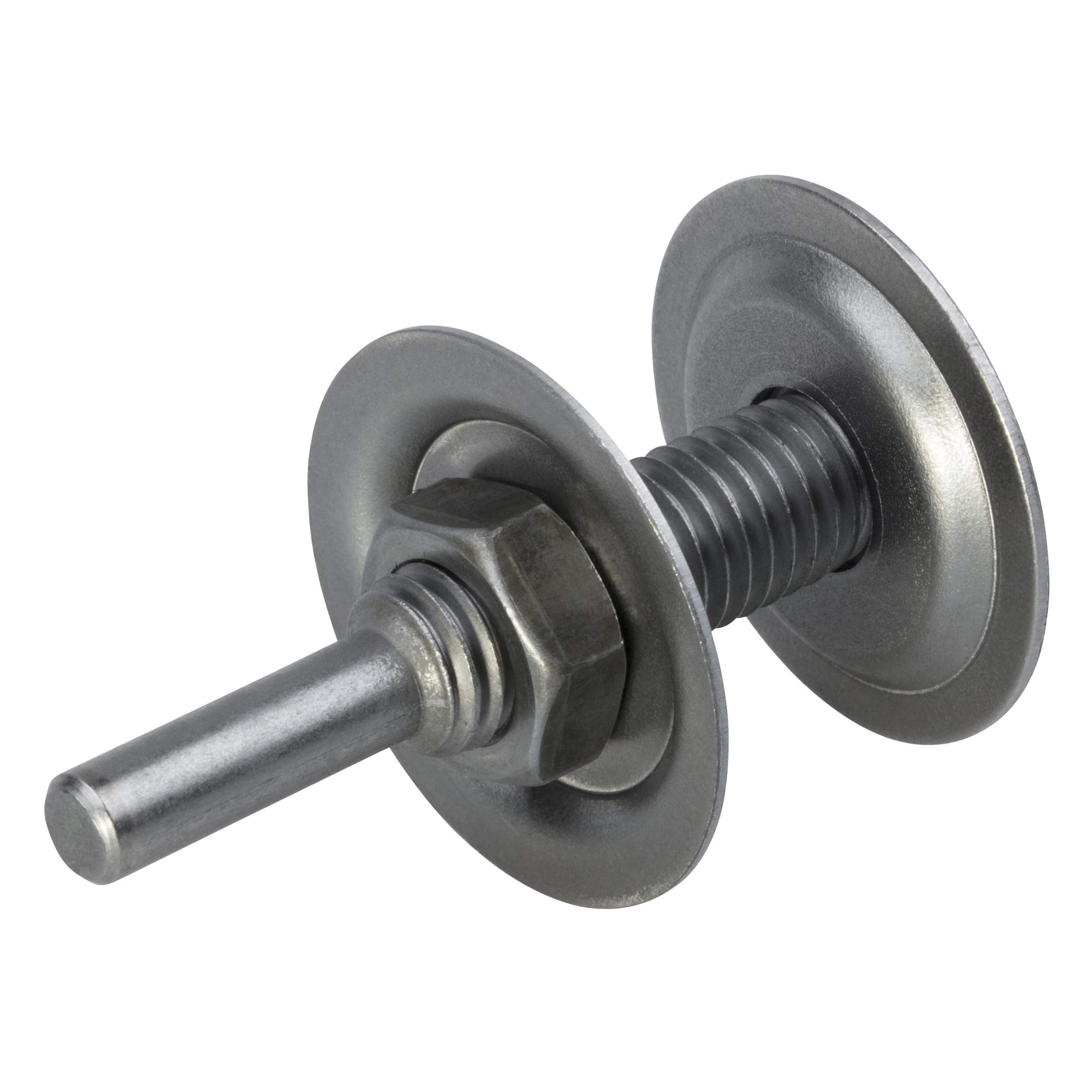 wolfcraft Mandrel for 10 mm Hole I 2116000 I For optimal true running of sanding and polishing discs without shank