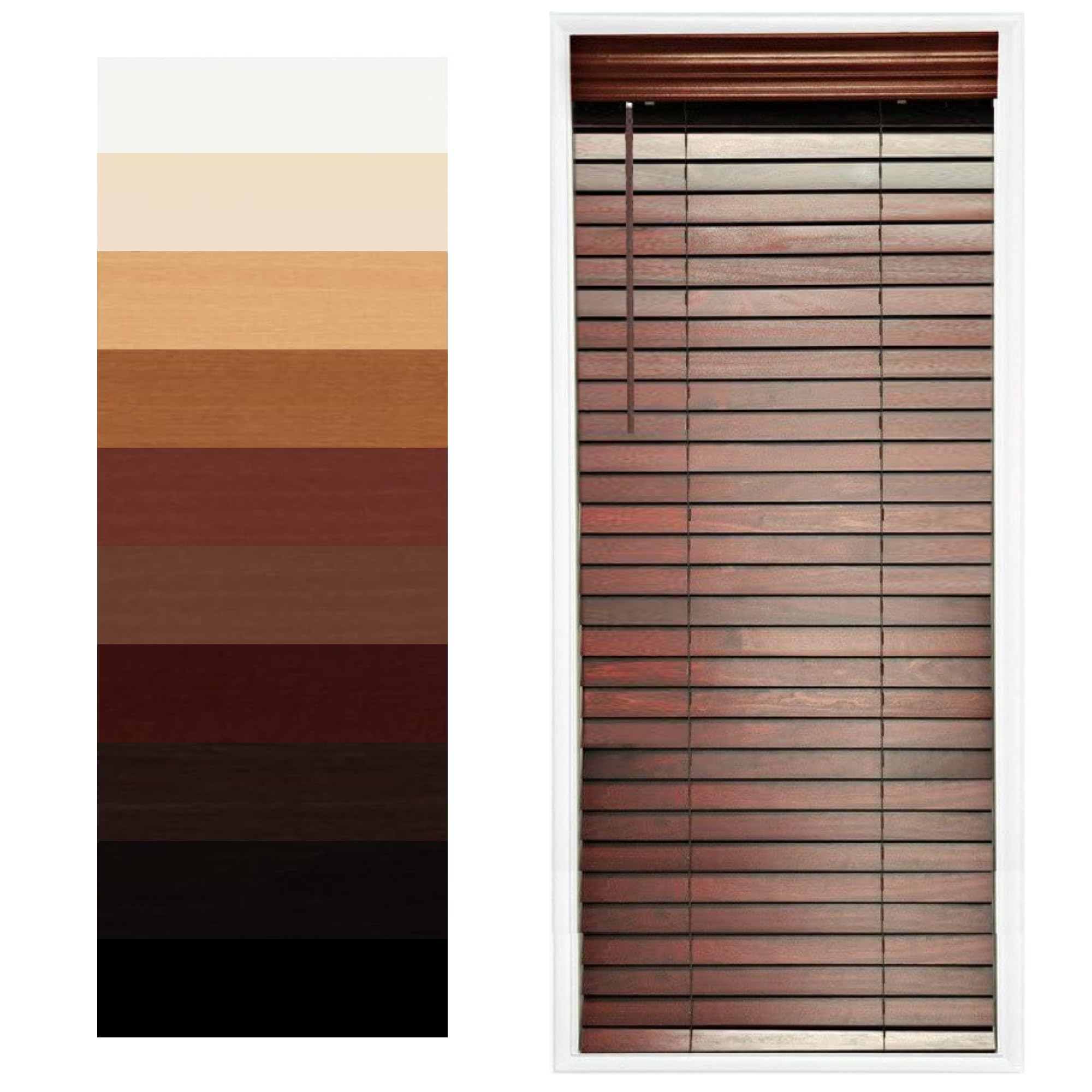 TailorView Customizable Wood Horizontal Cordless