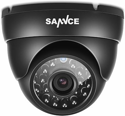 SANNCE 1080P CCTV Dome Camera AHD TVI CVI CVBS 4-in-1 2MP Night Vision IP66