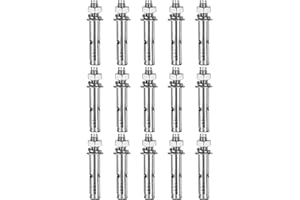 DTGN M8 x 60 Expansion Bolts - 25Pack- Good for Concrete Dry Brick Block Walls - 304 Stainless Steel - Silver
