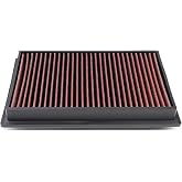 DNA Motoring AFPN-110-RD Clean Air Washable Drop In Panel Air Filter Enhance Engine Performance Power &amp; Acceleration Improve [Compatible with 89-17 Nissan 240sx / 350z / Maxima/Murano]