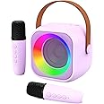 Jeefu Karaoke Machine for Kids, Toys for 3-12 Years Old Girls Gifts, Kids Karaoke Microphone Machine Toy, Best Fun Christmas Birthday Gifts for 5 6 7 8 9 10 11 Years Teens Girl Boys Purple