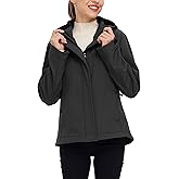 wantdo Women's Fleece Lined Jacket Softshell Jacket Lightweight Insulated Jacket