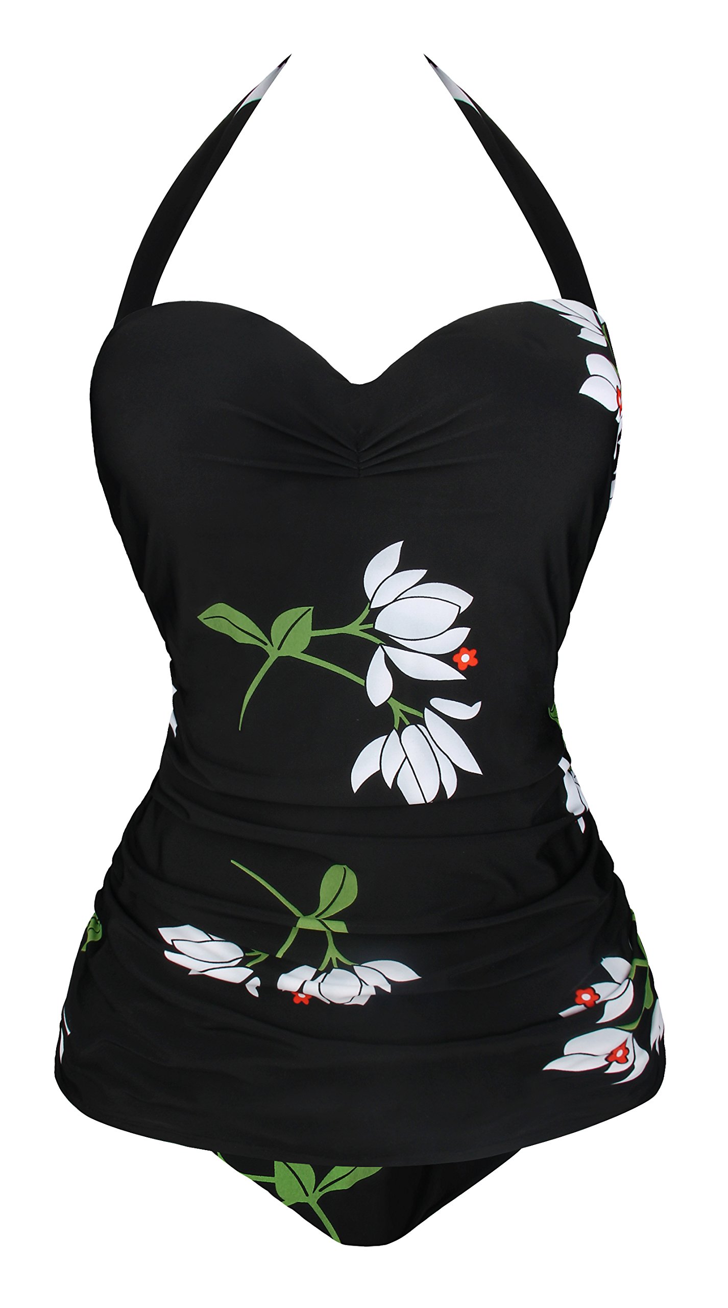 retro halter swimsuit