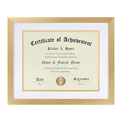 ELSKER&HOME 8.5 x 11 Certificate Frame - Classic