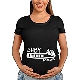 BROOKLYN VERTICAL Maternity Cute Funny New Mom Pregnancy Announcement Short Sleeve Crew Neck T-Shirt